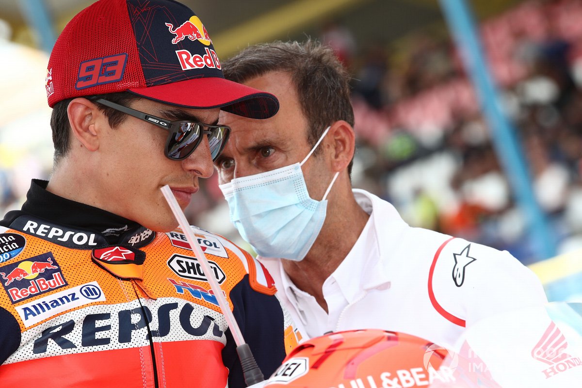 Marc Márquez, equipo Repsol Honda, Alberto Puig, director del equipo Repsol Honda