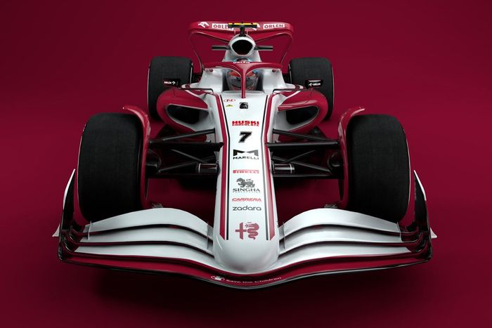 Un boceto del Alfa Romeo Racing F1 para 2022