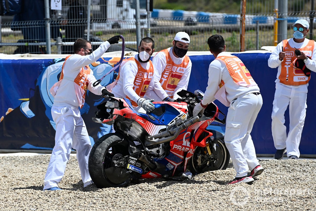 Caída de Tito Rabat, Pramac Racing