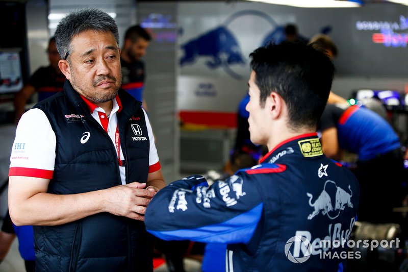 Masashi Yamamoto, General Manager, Honda Motorsport and Naoki Yamamoto, Toro Rosso 