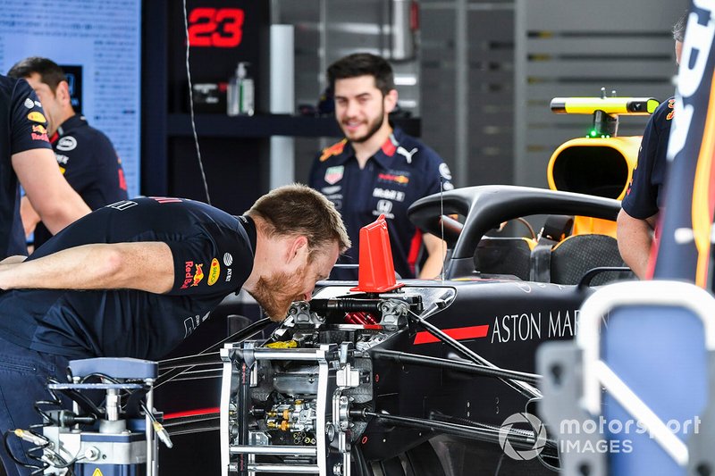 Suspensión delantera del Red Bull Racing RB15