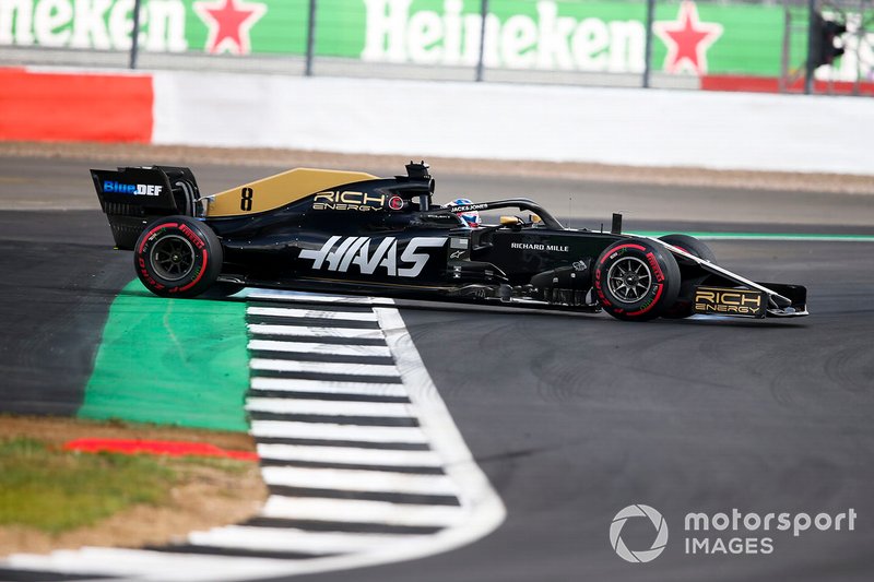 Il secondo testacoda di Romain Grosjean, Haas F1 Team VF-19