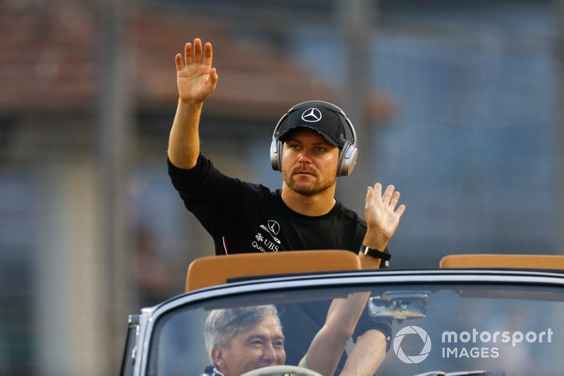 Valtteri Bottas, Mercedes AMG F1, in the drivers parade