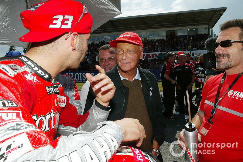 Niki Lauda con Marco Melandri