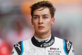 George Russell, Williams Racing wrevient au garage après son crash