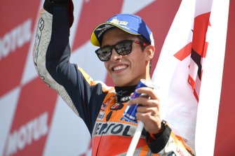 Podio: il secondo classificato Marc Marquez, Repsol Honda Team