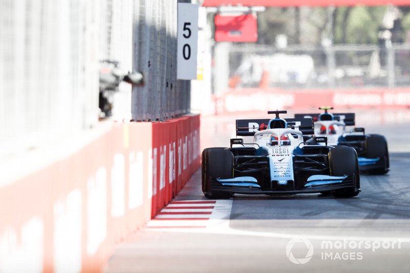 George Russell, Williams Racing FW42 y Robert Kubica, Williams FW42