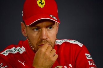 Sebastian Vettel, Ferrari, sıralama turları sonu basın toplantısında