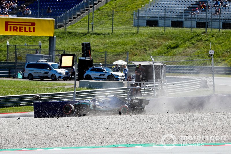 El coche de Valtteri Bottas, Mercedes AMG W10