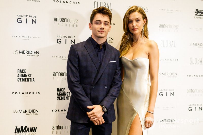 Charles Leclerc, Ferrari, all'Amber Lounge fashion show