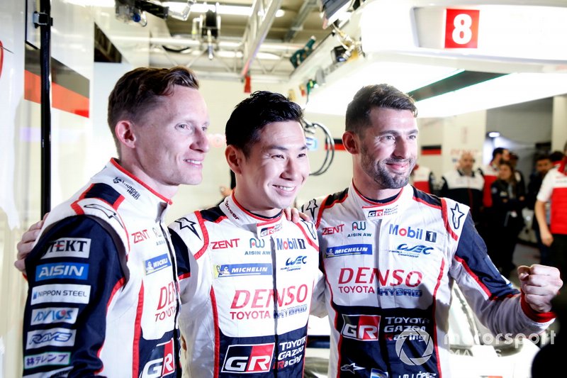 Pole sitter #7 Toyota Gazoo Racing Toyota TS050: Mike Conway, Kamui Kobayashi, Jose Maria Lopez