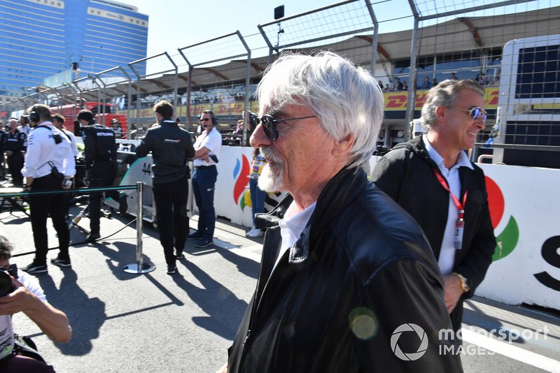 Bernie Ecclestone, Presidente Emerito della Formula 1, in griglia