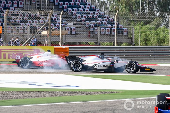 Nikita Mazepin, Hitech Grand Prix y Mick Schumacher, Prema Racing 