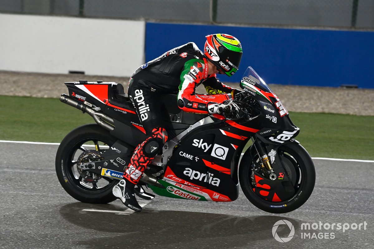 Lorenzo Savadori, Aprilia Racing Team Gresini, practice start