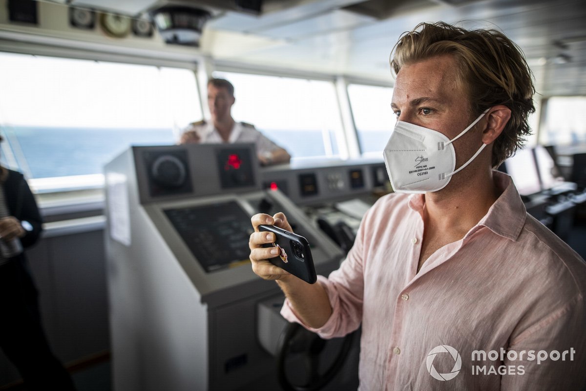 Nico Rosberg, fundador y CEO de Rosberg X Racing, en el buque St Helena