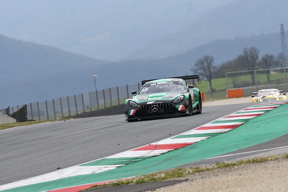 #58 MP Racing: Thomas Gostner, David Gostner, Corinna Gostner, Manuela Gostner, Giorgio Sernagiotto, Mercedes-AMG GT3