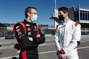 Sébastien Bourdais, A.J. Foyt Enterprises Chevrolet, Romain Grosjean, Dale Coyne Racing with Rick Ware Racing Honda