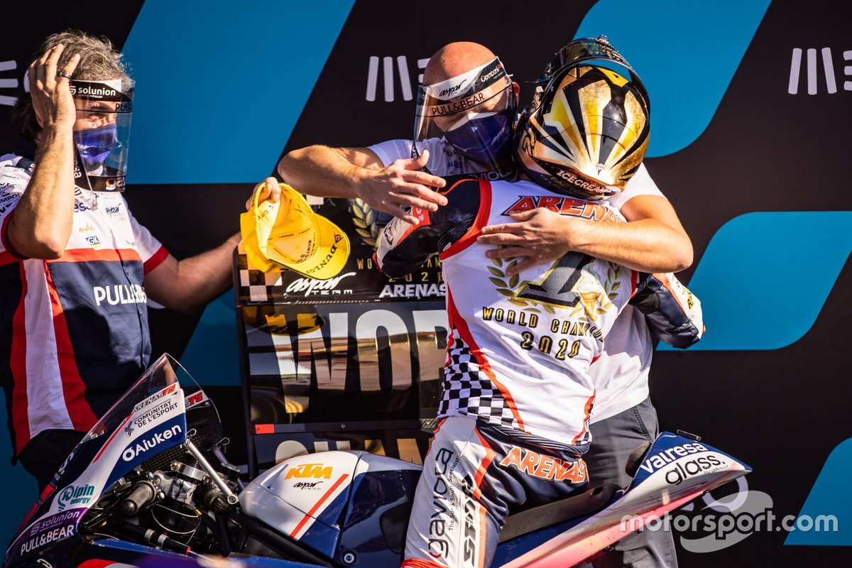 El campeón de Moto3 Albert Arenas, Aspar Team