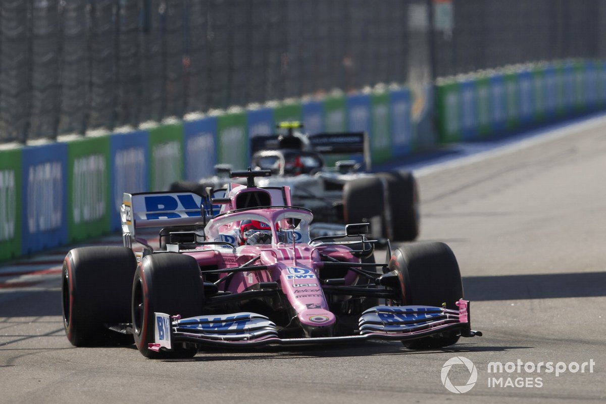 Sergio Pérez, Racing Point RP20 Pierre Gasly, AlphaTauri AT01