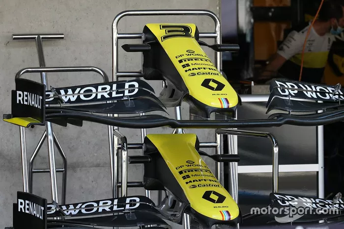 Detalle del alerón delantero del Renault F1 Team R.S.20