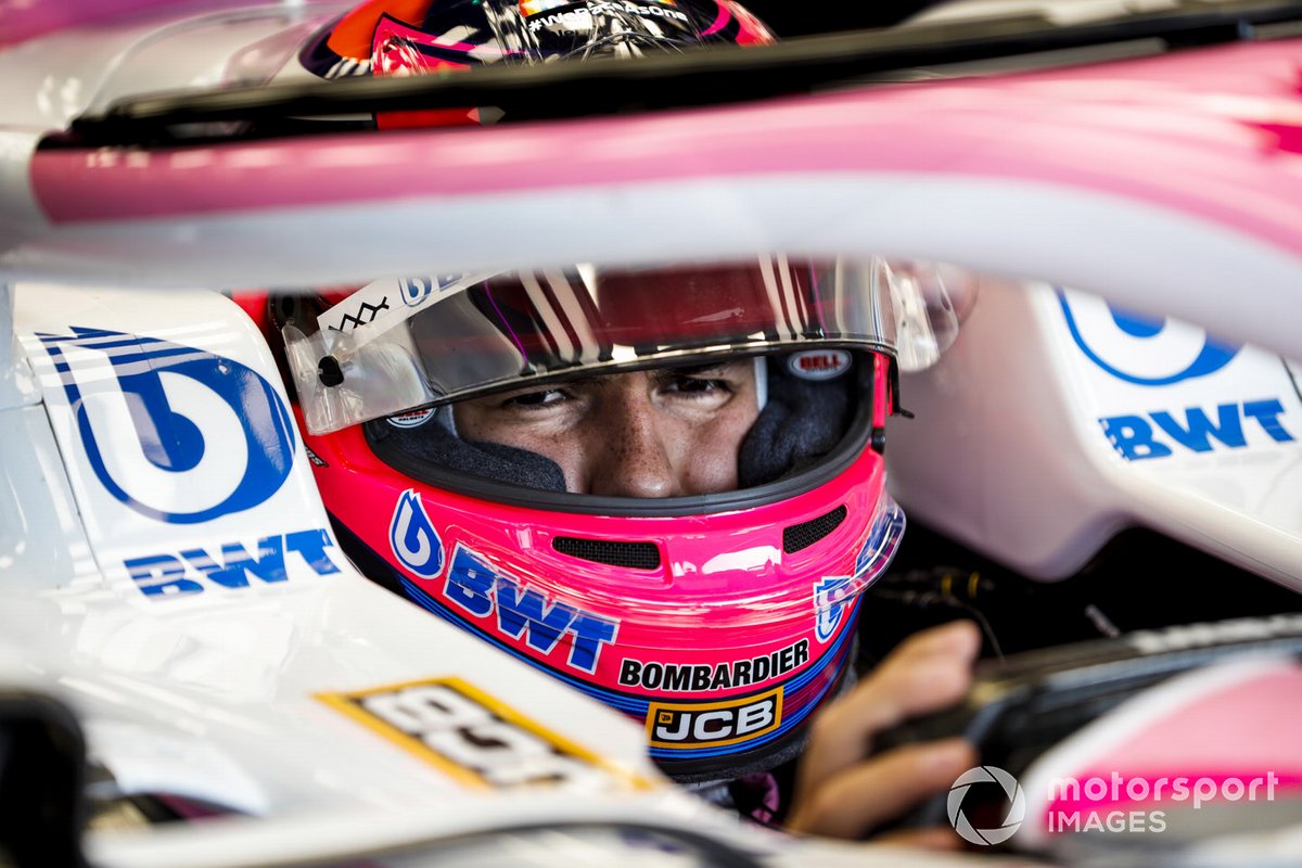 Sergio Perez, Racing Point, nell'abitacolo