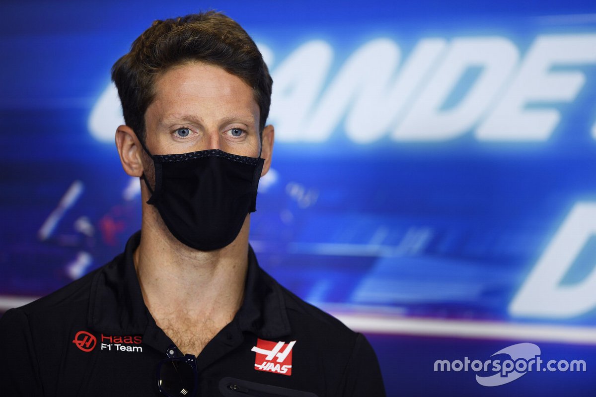 Romain Grosjean, Haas F1. in conferenza stampa