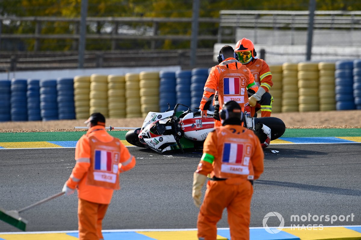 Caída de Mattia Casadei, Ongetta SIC58 Squadracorse