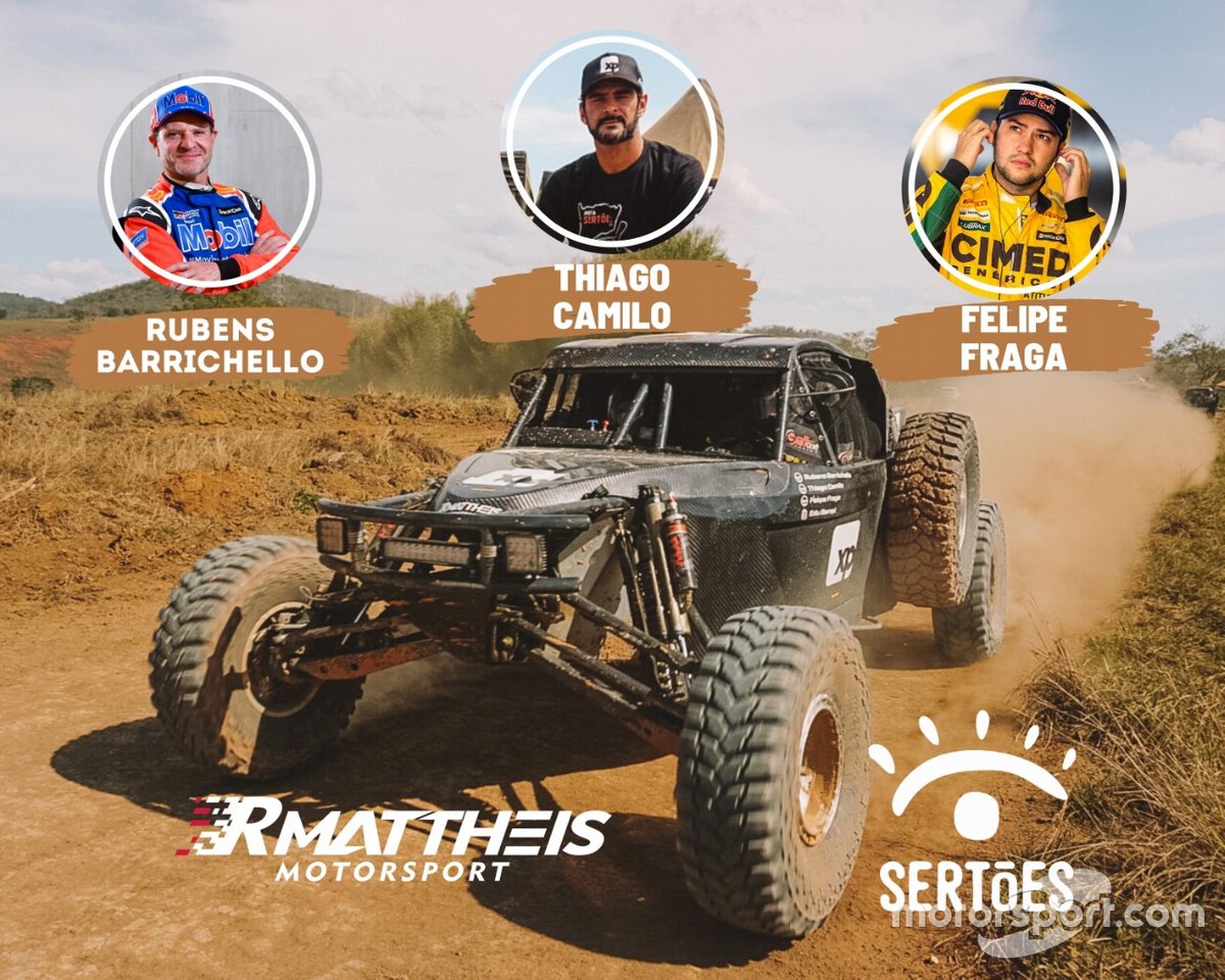 Barrichello, Camilo e Fraga vão correr Sertões 2020