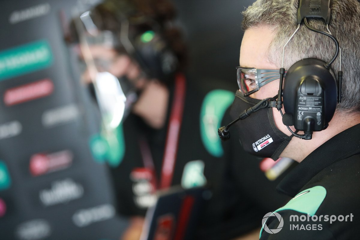 La moto de Fabio Quartararo, Petronas Yamaha SRT team