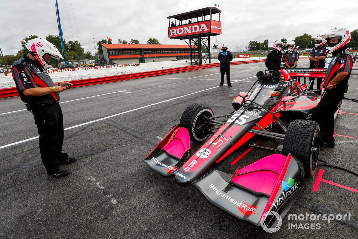 Alex Palou, Dale Coyne Racing with Team Goh Honda, crew