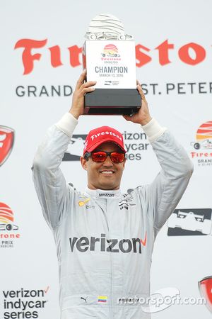 Podium : le vainqueur Juan Pablo Montoya, Team Penske Chevrolet