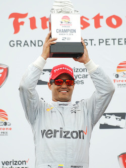 Podium : le vainqueur Juan Pablo Montoya, Team Penske Chevrolet