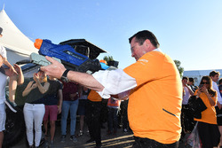 Eric Boullier, McLaren Racing Director at the raft race