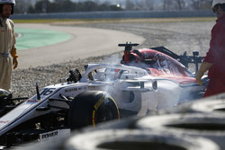 Charles Leclerc, Alfa Romeo Sauber C37 crashes