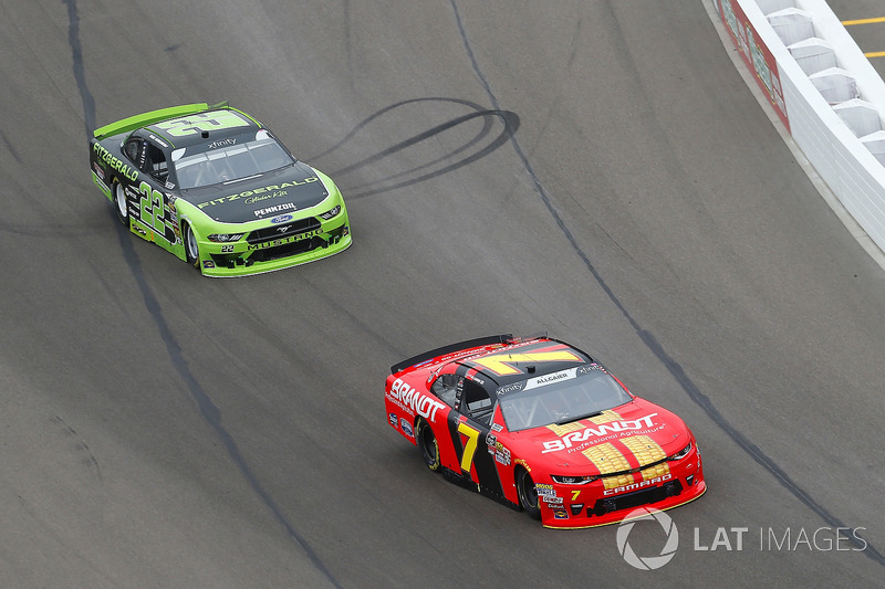 Justin Allgaier, JR Motorsports, Chevrolet Camaro BRANDT Professional Agriculture and Brad Keselowski, Team Penske, Ford Mustang Fitzgerald Glider Kits