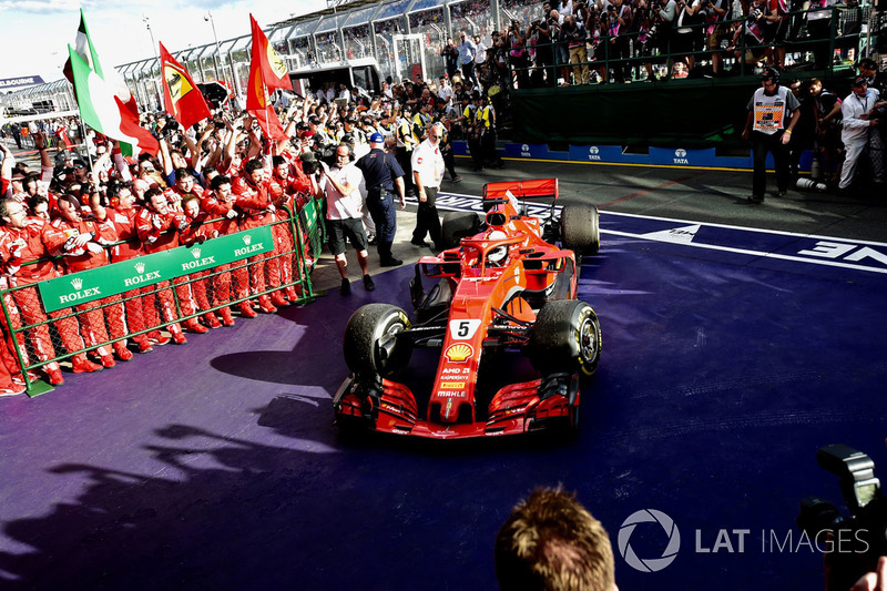 Переможець Себастьян Феттель, Ferrari SF71H