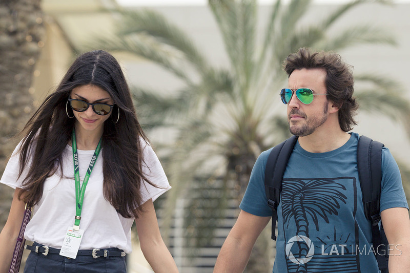 Fernando Alonso, McLaren and girlfriend Linda Morselli