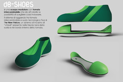 Il progetto vincitore, la scarpa per il piede diabetico DB Shoes, progetto di Carmen Ianiro, studentessa dell’ISIA di Pescara.
