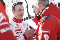 Kris Meeke, Citroën World Rally Team, et Carlos Tavares, président de PSA