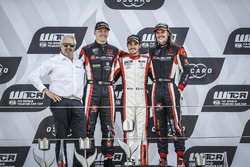 Podio: il vincitore della gara Aurélien Comte, DG Sport Competition Peugeot 308TCR, il secondo classificato Yann Ehrlacher, ALL-INKL.COM Münnich Motorsport Honda Civic Type R TCR, il terzo classificato James Thompson, ALL-INKL.COM Münnich Motorsport Honda Civic Type R TCR
