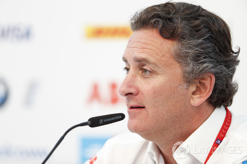 Alejandro Agag, CEO, Formula E, konferensi pers