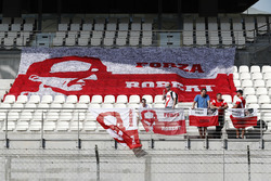 Fans of Robert Kubica, Williams, in the grandstand