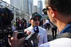 Mitch Evans, Jaguar Racing, on the grid