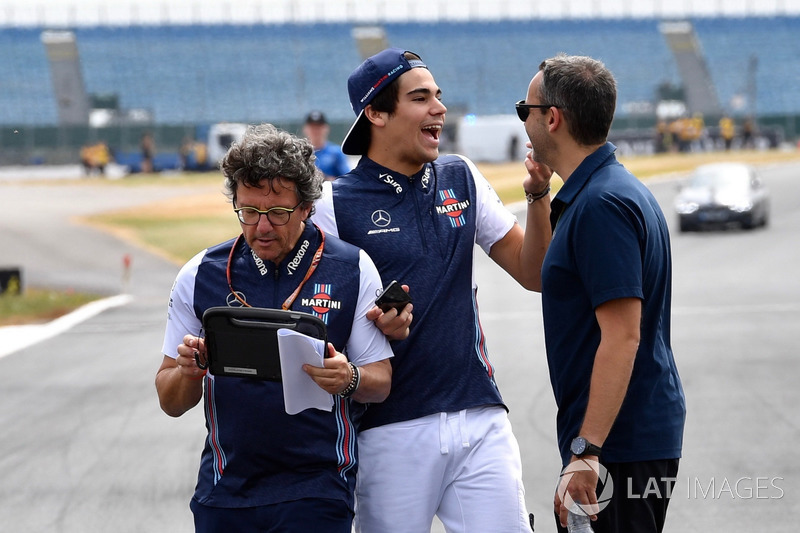Lance Stroll, Williams walks the track