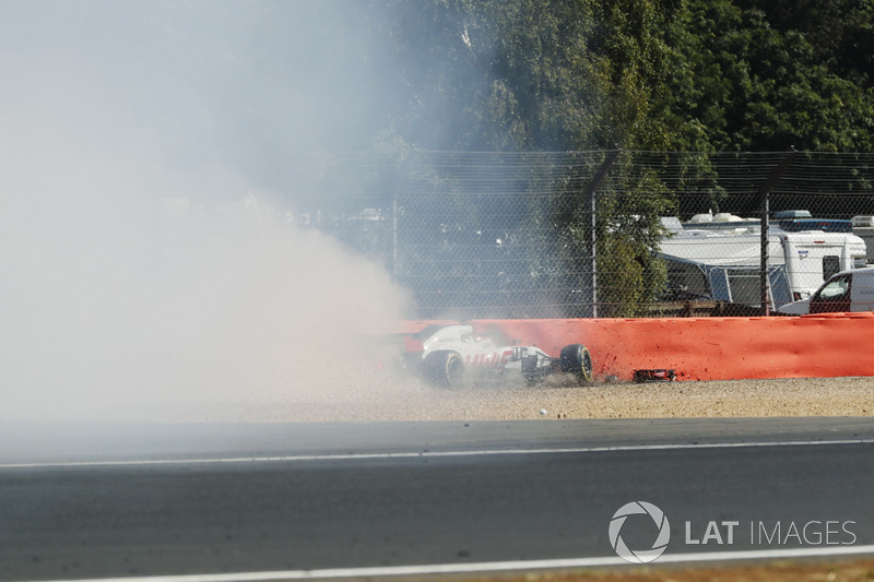 Kecelakaan Romain Grosjean, Haas F1 Team VF-18