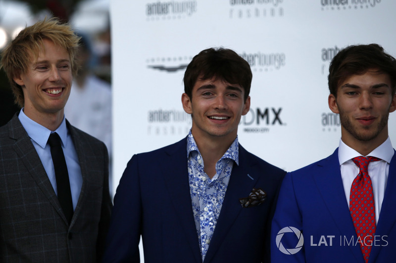 Brendon Hartley, Scuderia Toro Rosso, Charles Leclerc, Sauber y Pierre Gasly, Scuderia Toro Rosso