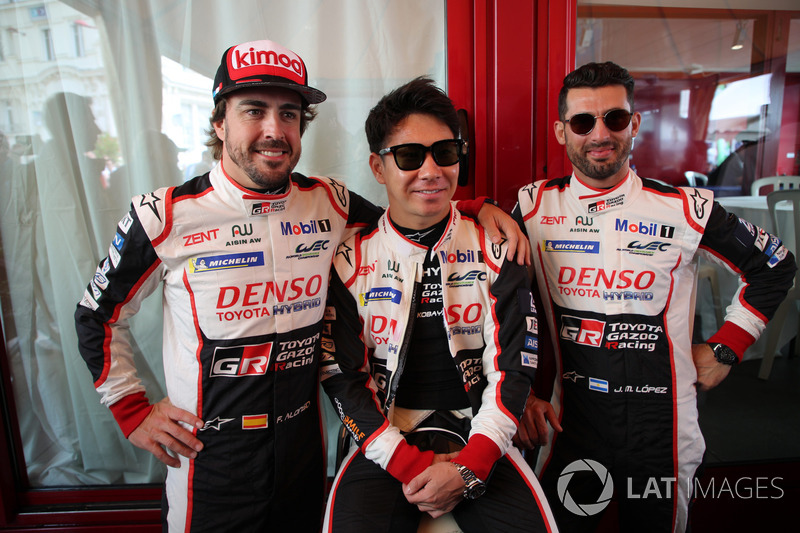 Fernando Alonso, Kamui Kobayashi, Jose Maria Lopez, Toyota Gazoo Racing