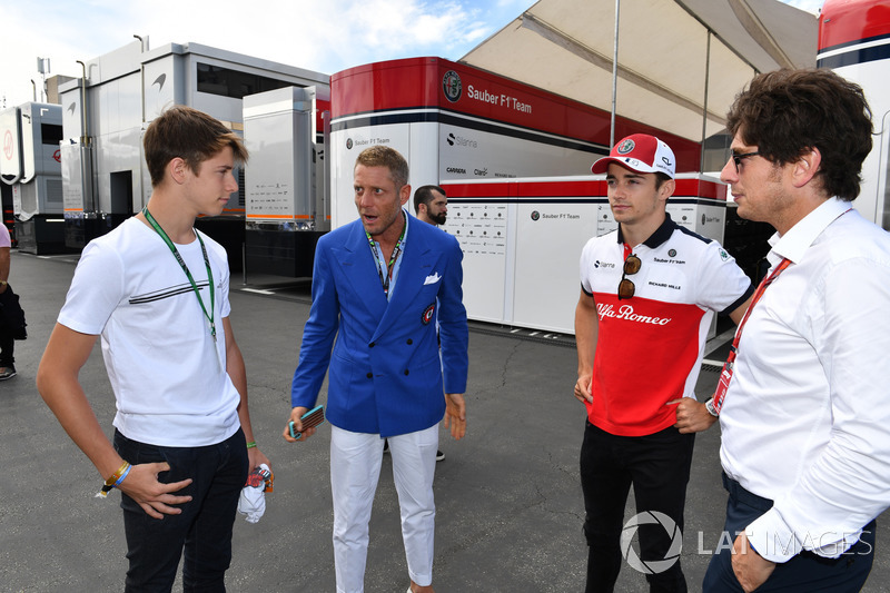 Charles Leclerc, Sauber, Lapo Elkann, Fiat