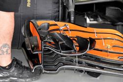 McLaren MCL32, dettaglio dell'ala anteriore