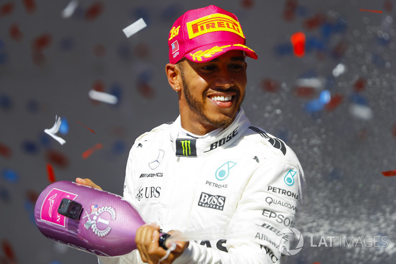 Lewis Hamilton, Mercedes AMG F1 sul podio